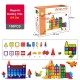 Set de constructie magnetic 3D - 158 piese Set de constructie magnetic 3D - 158 piese