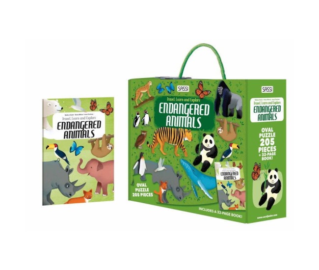 Cunoaste si exploreaza - Puzzle Animale pe cale de disparitie (205 piese) Cunoaste si exploreaza - Puzzle Animale pe cale de disparitie (205 piese)