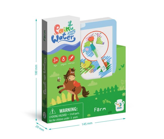 Set de colorat cu apa - La ferma Set de colorat cu apa - La ferma