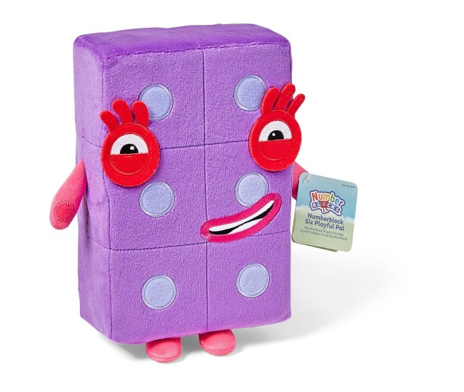 Mascota din plus Numberblocks - Sase Mascota din plus Numberblocks - Sase