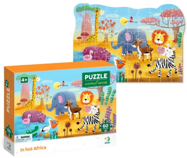Puzzle - Minunatele animalute din Africa ( 60 piese) Puzzle - Minunatele animalute din Africa ( 60 piese)