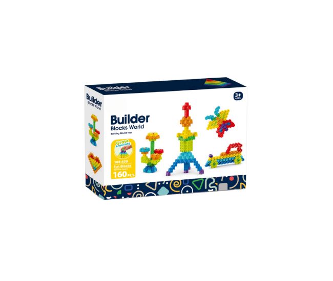 Set de constructie STEAM - Micutul constructor (160 piese) Set de constructie STEAM - Micutul constructor (160 piese)