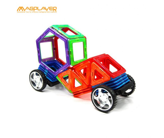 Joc de constructie magnetic - 118 piese Joc de constructie magnetic - 118 piese