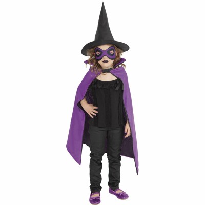 Set Vrajitoare - Pelerina, palarie & masca Set Vrajitoare - Pelerina, palarie & masca