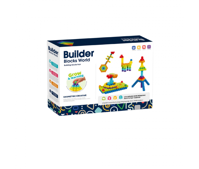Set de constructie STEAM - Micutul constructor (160 piese) Set de constructie STEAM - Micutul constructor (160 piese)
