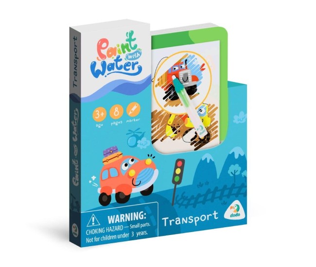 Set de colorat cu apa - Vehicule Set de colorat cu apa - Vehicule