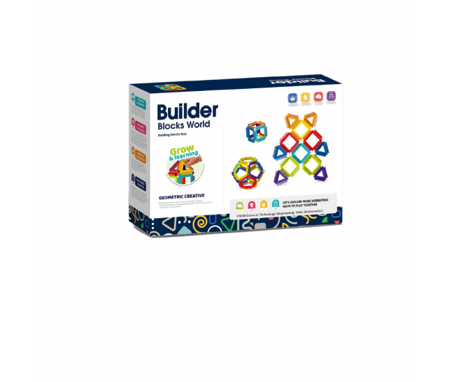 Joc de constructie STEAM - Forme magice (20 piese) Joc de constructie STEAM - Forme magice (20 piese)