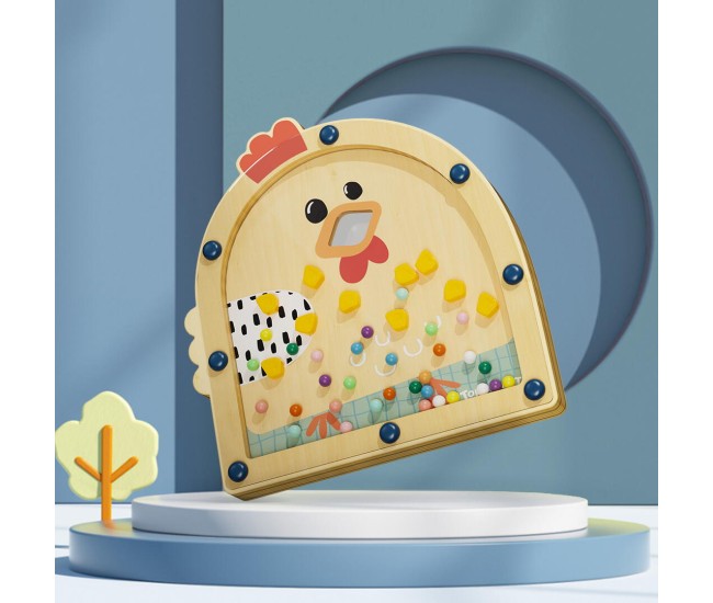 Joc Montessori - Hraneste gaina Joc Montessori - Hraneste gaina