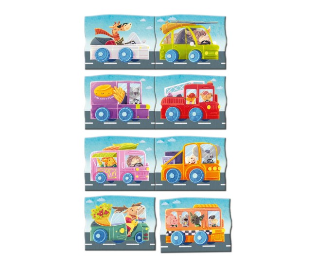 Set magnetic - Calatorie cu masina Set magnetic - Calatorie cu masina