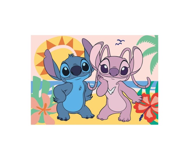 Puzzle XL - Stitch si Angel la plaja (100 piese) Puzzle XL - Stitch si Angel la plaja (100 piese)