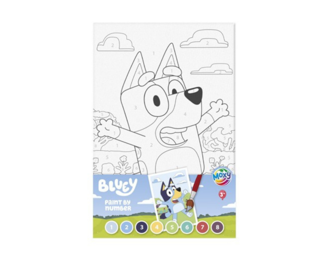 Tablou pictez pe numere - Bluey Tablou pictez pe numere - Bluey