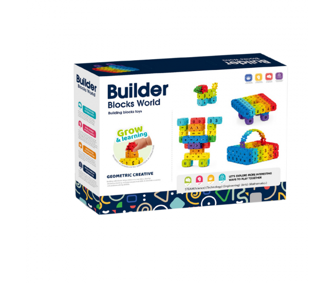 Set de constructie STEAM - Micutul matematician (200 piese) Set de constructie STEAM - Micutul matematician (200 piese)