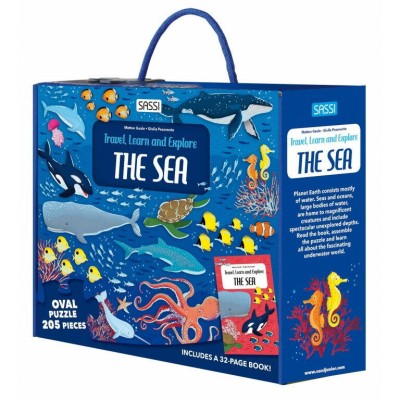 Cunoaste si exploreaza - Puzzle Mari si oceane (205 piese)