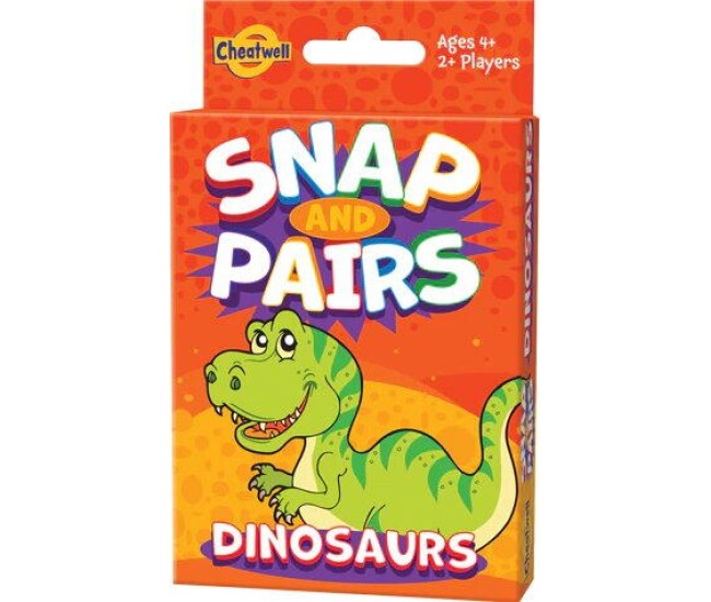 Joc de carti 2 in 1 - Dinozauri veseli Joc de carti 2 in 1 - Dinozauri veseli