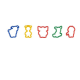 Set forme pentru plastilia - Animalute safari