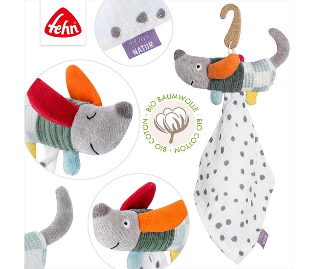 Jucarie doudou mini - Catelus NATUR Jucarie doudou mini - Catelus NATUR