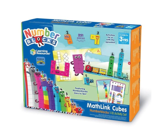 MathLink®Cubes Numberblocks in engleza Set de activitati de la 1 - 10 MathLink®Cubes Numberblocks in engleza Set de activitati de la 1 - 10