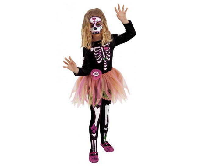 Costum de carnaval - Schelet fetita