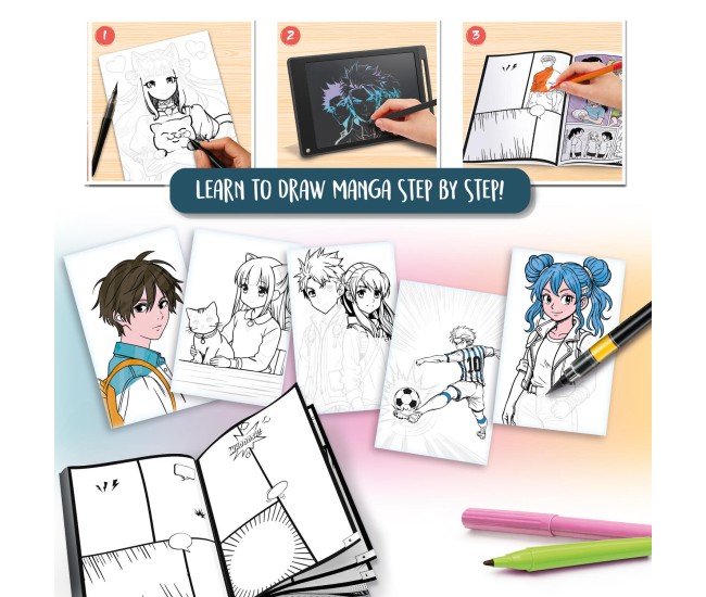 Tableta pentru desen KIDS ART- Academia Manga