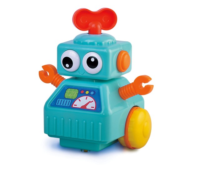 Jucarie interactiva - Robotel cu cheita (albastru) Jucarie interactiva - Robotel cu cheita (albastru)