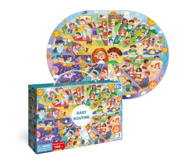 Puzzle - Activitatile zilnice (100 piese) Puzzle - Activitatile zilnice (100 piese)