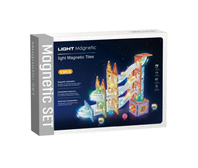 Labirint magnetic Diamond cu lumini - 93 piese (7.5 cm) Labirint magnetic Diamond cu lumini - 93 piese (7.5 cm)