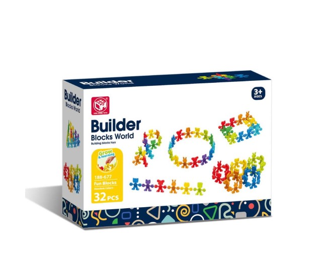 Joc de constructie STEAM - Animalute vesele (32 piese) Joc de constructie STEAM - Animalute vesele (32 piese)