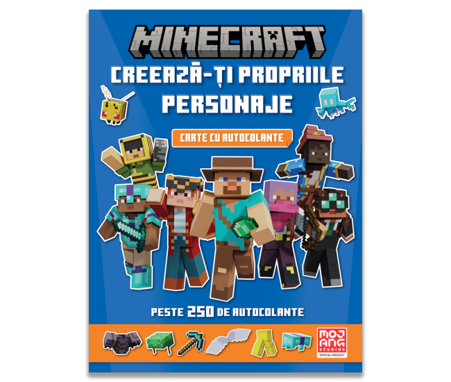 Minecraft. Creeaza-ti propriile personaje - carte cu autocolante Minecraft. Creeaza-ti propriile personaje - carte cu autocolante