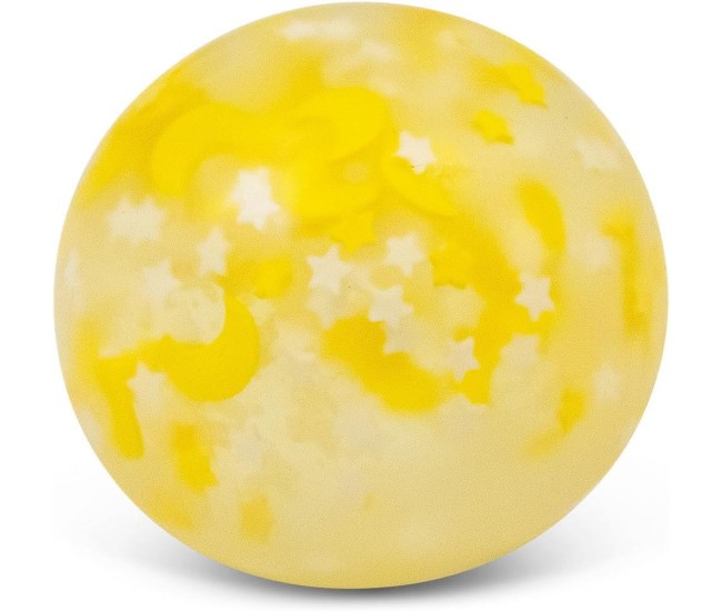 Minge antistres fosforescenta - Luna cu stele Minge antistres fosforescenta - Luna cu stele