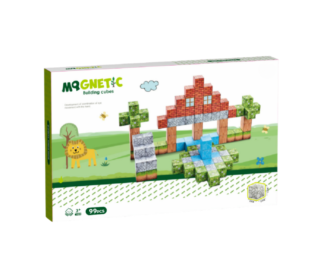 Cuburi magnetice - In natura 99 piese (2 cm) Cuburi magnetice - In natura 99 piese (2 cm)