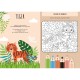 Carte de activitati cu abtibilduri - Jungla Carte de activitati cu abtibilduri - Jungla