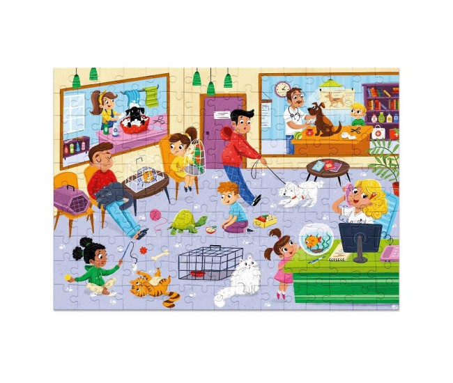 Puzzle meserii - Medic veterinar (150 piese)