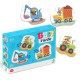 Baby puzzle 3 in 1 - Mijloace de transport (2,3,4 piese)