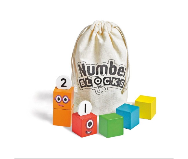 Cuburi din lemn Numberblocks - De la 1 la 5 Cuburi din lemn Numberblocks - De la 1 la 5