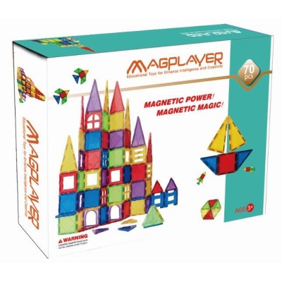 Set de constructie magnetic - 70 piese