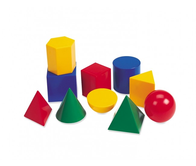 Corpuri geometrice din plastic - 10 piese Corpuri geometrice din plastic - 10 piese