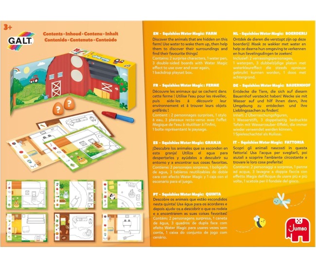 Set Water Magic de colorat: La ferma cu Squishies Set Water Magic de colorat: La ferma cu Squishies