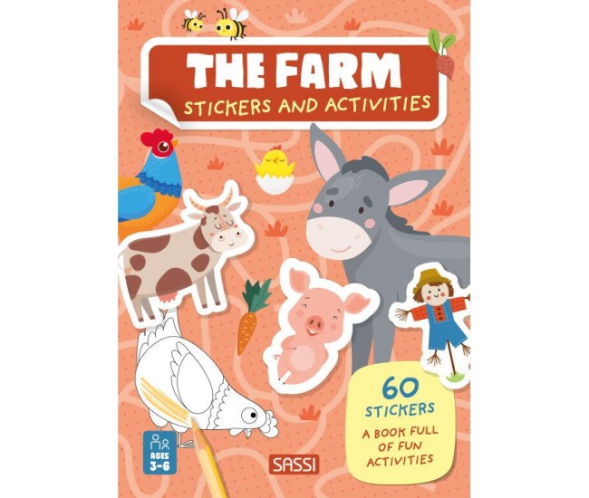 Carte de activitati cu abtibilduri - Ferma Carte de activitati cu abtibilduri - Ferma