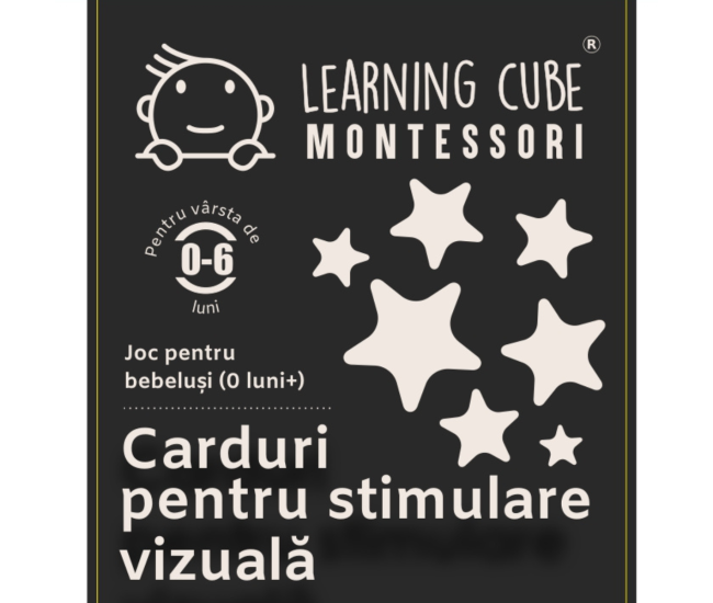 Carduri pentru stimulare vizuala alb - negru (0 - 6 luni)