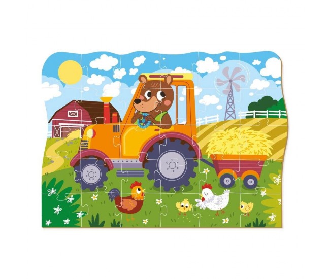 Puzzle - Ursuletul la ferma (30 piese) Puzzle - Ursuletul la ferma (30 piese)