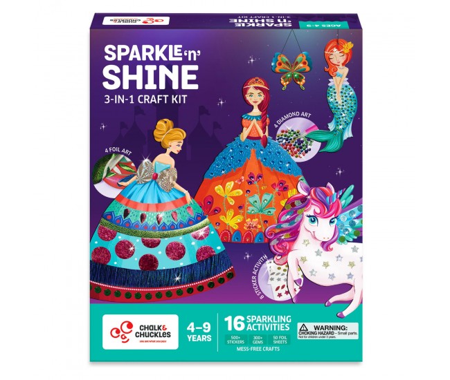 Set creativ 3 in 1 - Magie sclipitoare Set creativ 3 in 1 - Magie sclipitoare