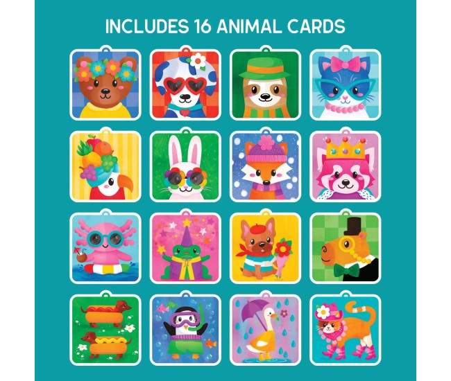 Set creativ cu pompoane - Imbraca animalutele