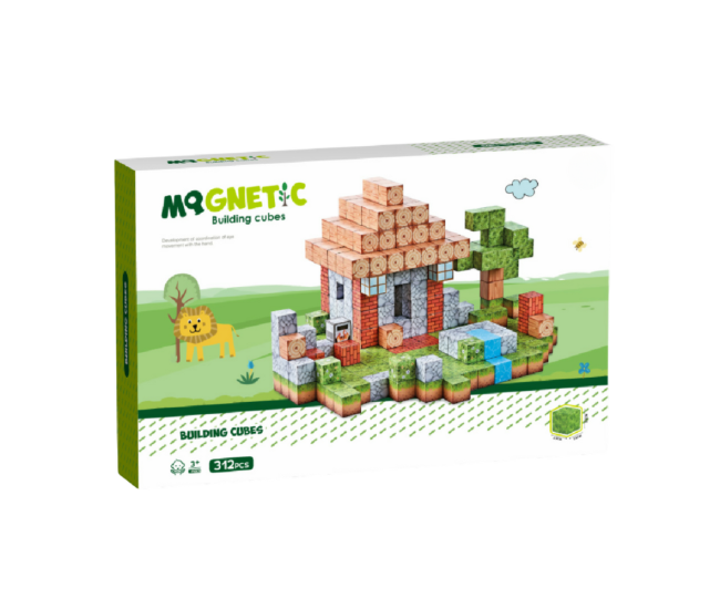 Cuburi magnetice - In natura 312 piese (2 cm) Cuburi magnetice - In natura 312 piese (2 cm)