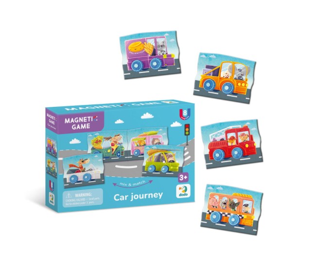 Set magnetic - Calatorie cu masina Set magnetic - Calatorie cu masina