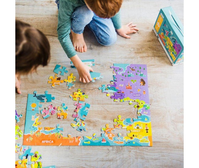 Puzzle - Descopera Europa (100 piese) Puzzle - Descopera Europa (100 piese)