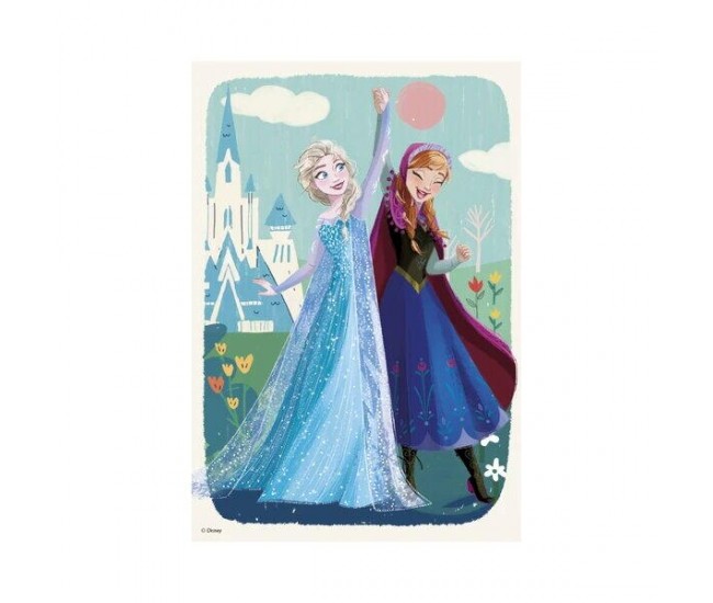 Puzzle 2 in 1 - Anna si Elsa (2 x 77 piese) Puzzle 2 in 1 - Anna si Elsa (2 x 77 piese)