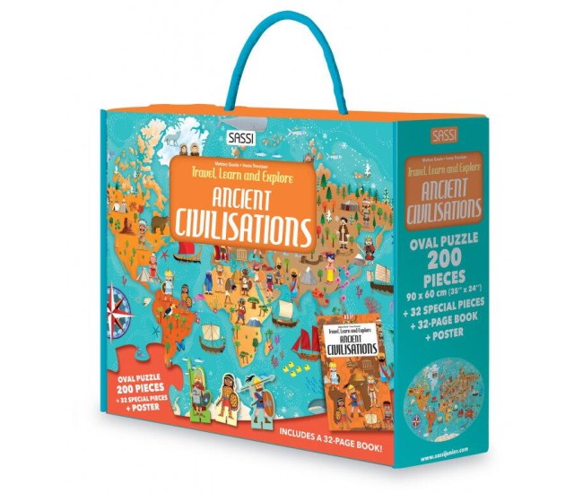Cunoaste si exploreaza - Puzzle Civilizatii antice (200 piese) Cunoaste si exploreaza - Puzzle Civilizatii antice (200 piese)