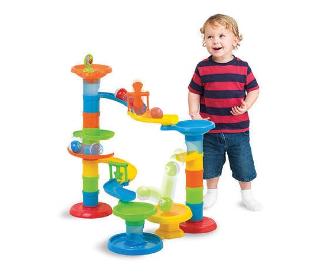 Jucarie interactiva - Turnulet cu bilute (30 piese) Jucarie interactiva - Turnulet cu bilute (30 piese)