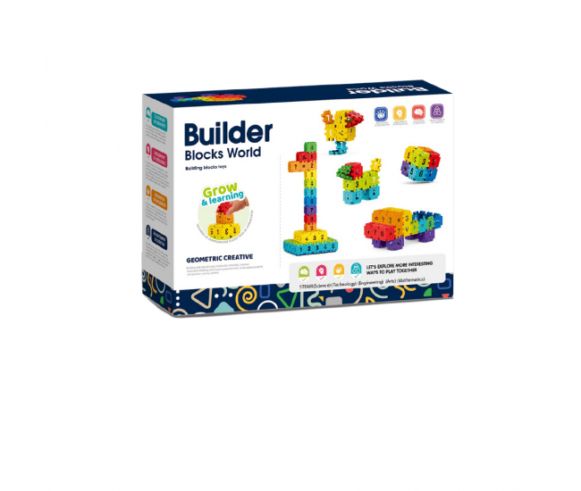 Set de constructie STEAM - Micutul matematician (100 piese) Set de constructie STEAM - Micutul matematician (100 piese)
