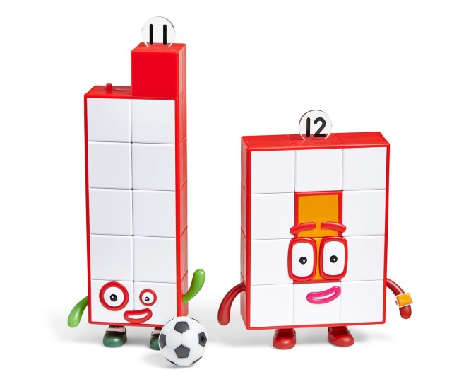 Set figurine Numberblocks - Unsprezece & Doisprezece Set figurine Numberblocks - Unsprezece & Doisprezece